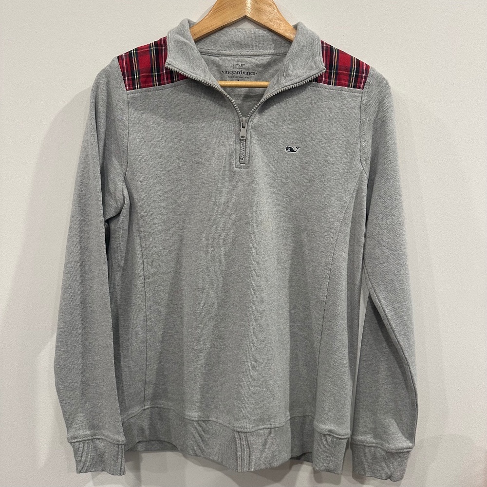 Women Vineyard Vines Plaid Shoulder Shep Shirt NWOT